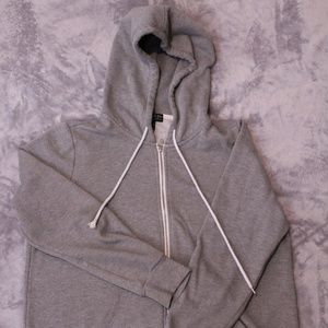 Grey Zip Up Hoodie